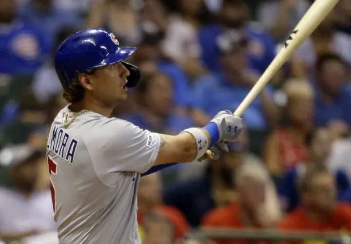 Albert Almora de los Cachorros de Chicago. AP