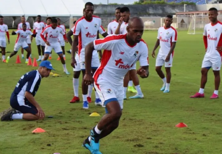 Entrenamientos de la selección de Panamá en Bermudas. Foto @Fepafut
