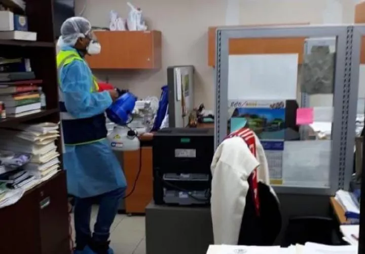 Sanitización en la Corte Suprema de Justicia. 