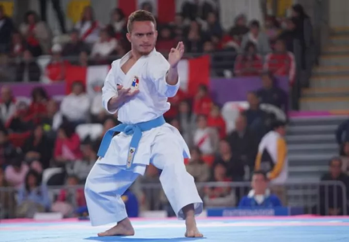 Héctor Cención de karate. Foto:EFE