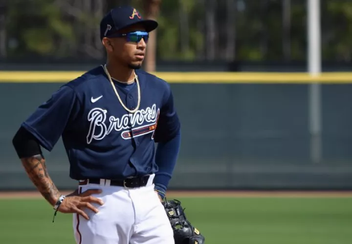 Johan Camargo con los Bravos de Atlanta. Foto:@Braves