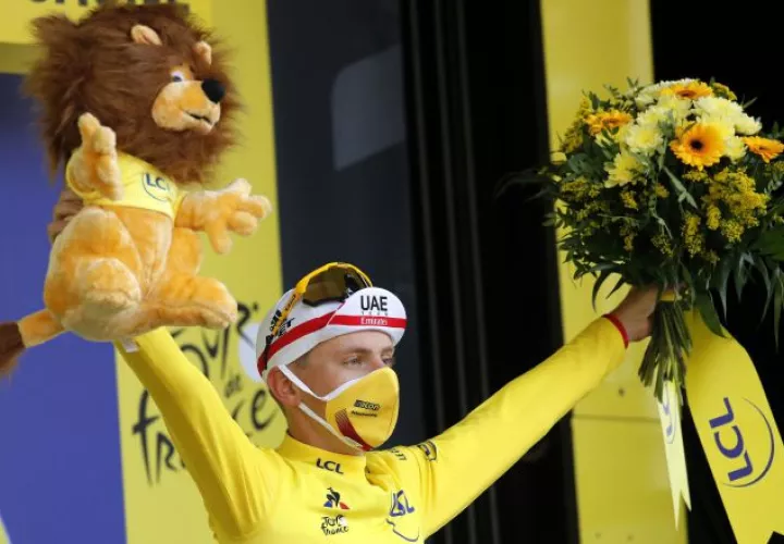 Tadej Pogacar fue el ganador del Tour de Francia 2020. Foto:EFE