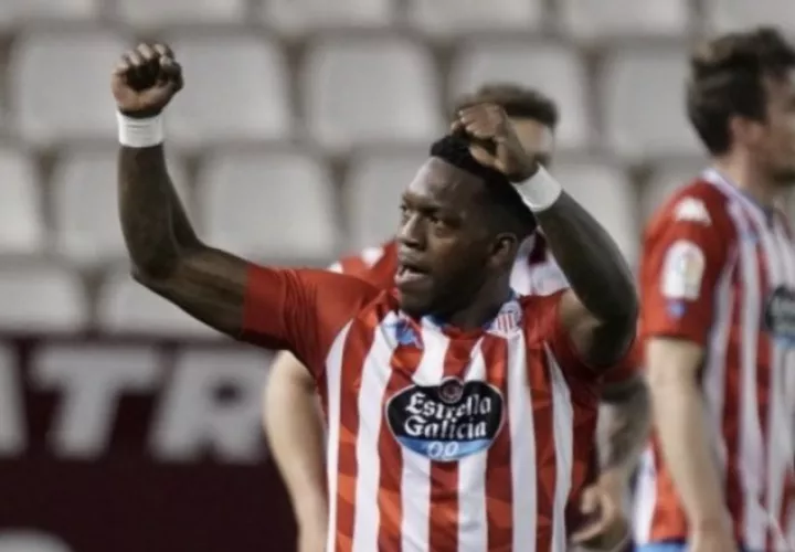 José Luis 'Puma' Rodríguez anotó para el Lugo. Foto:@CDeportivoLugo