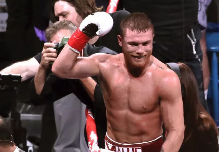 El mexicano Saúl 'Canelo' Álvarez. Foto:EFE