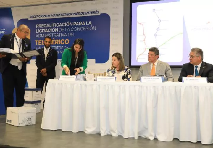 Presentación de propuestas para el teleférico de San Miguelito.  Cortesía 