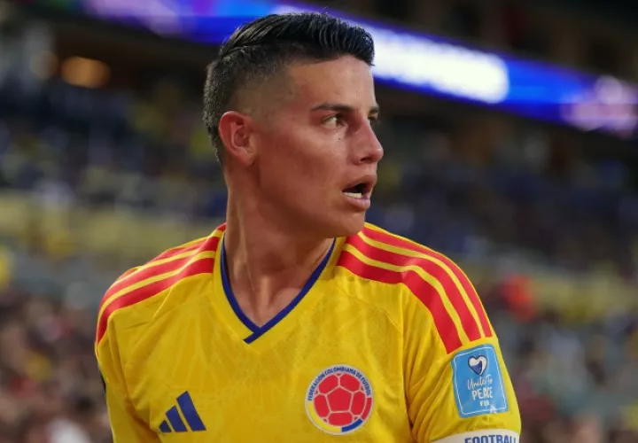 James Rodríguez, capitán de Colombia. Foto:EFE