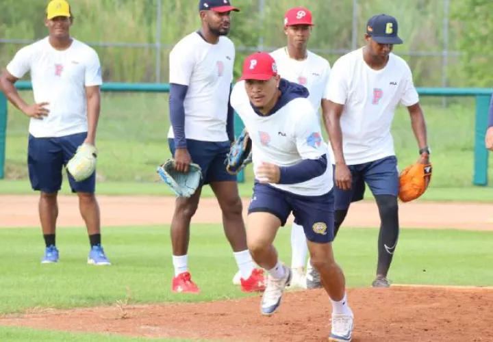 Jugadores del equipo panameño en los entrenamientos. Foto: Fedebeis
