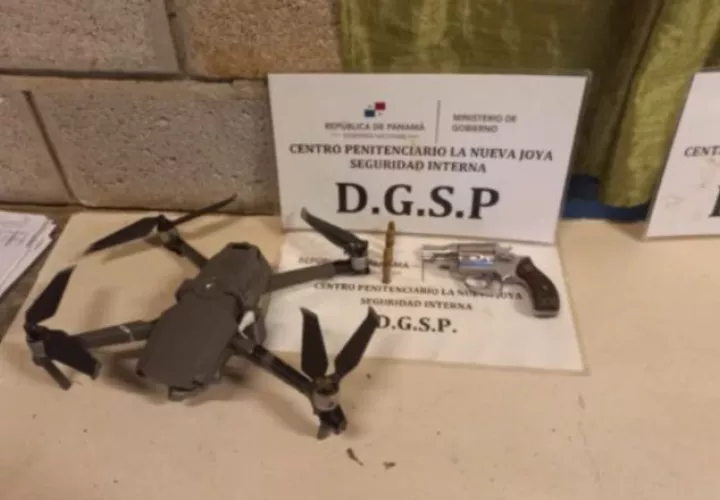 Uno de los drones que fueron decomisados en La Nueva Joya. Archivo