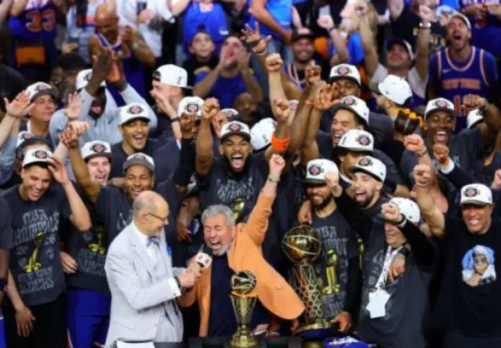 Los New York Knicks son los actuales campeones de la NBA. Foto: EFE