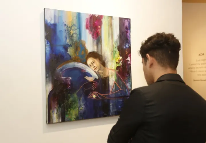 Armonía, paz y colores fuertes y tenues son un delicioso coctel para ojos golosos en esta obra de arte. /Foto Josué Arosemena.