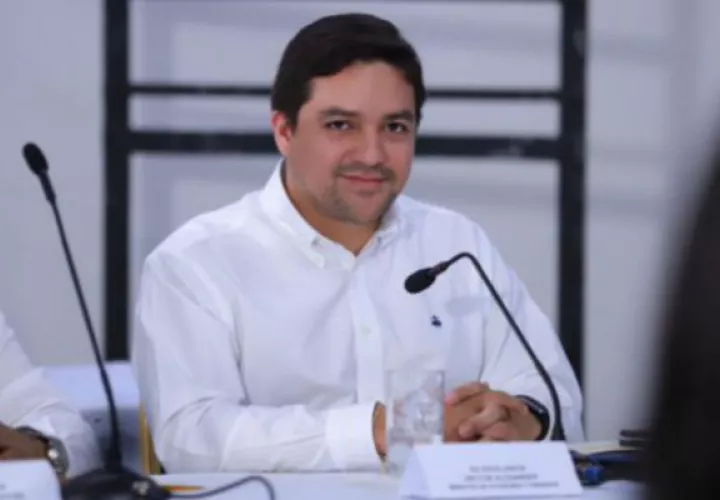 El viceministro de Finanzas, Jorge Luis Almengor, en el Gabinete Logístico.  Foto: MEF.