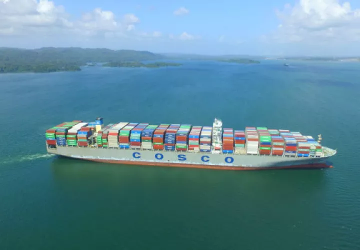 El Canal de Panamá alcanzó hoy una nueva marca con el tránsito del buque neopanamax número 5,000