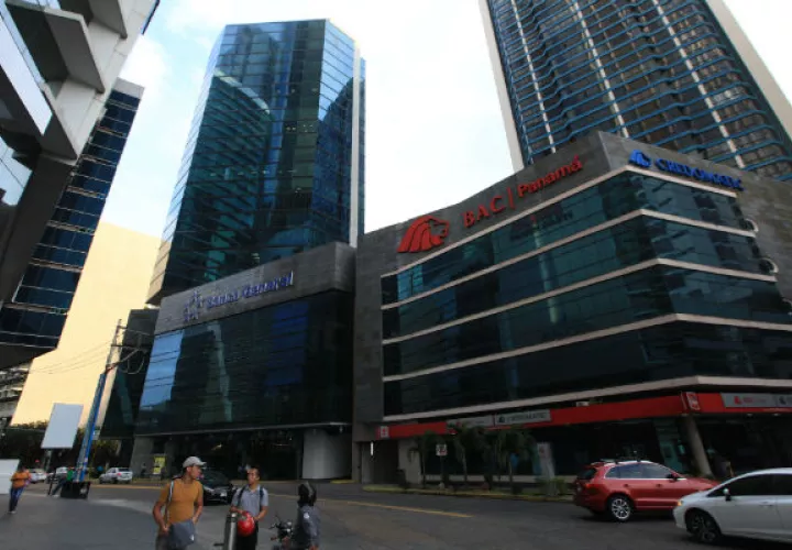 Centro bancario de Panamá. 