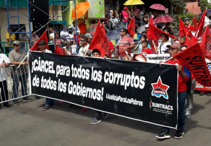 Miembros del Sindicato Único de Trabajadores de la Construcción y Similares. Foto: Mayra Madrid.