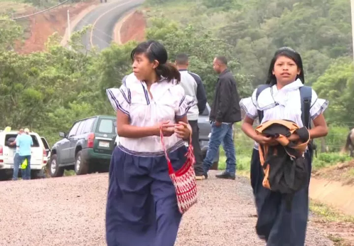 Se espera que mejore el mal tiempo en la comarca Ngäbe-Buglé para que se retomen las clases. 