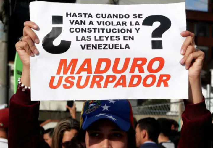 Desde Colombia, venezolanos se unieron al rechazo a Maduro. EFE