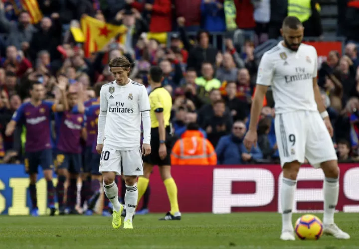 Los jugadores del Real Madrid no existieron. Foto AP