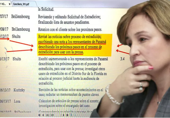 Kenia Porcell recibía instrucciones de los abogados extranjeros.