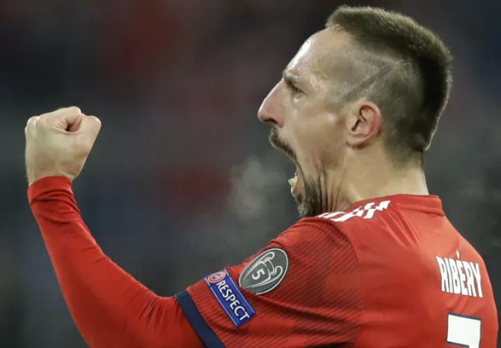 Franck Ribéry durante un entrenamiento del Bayern Munich. Foto AP
