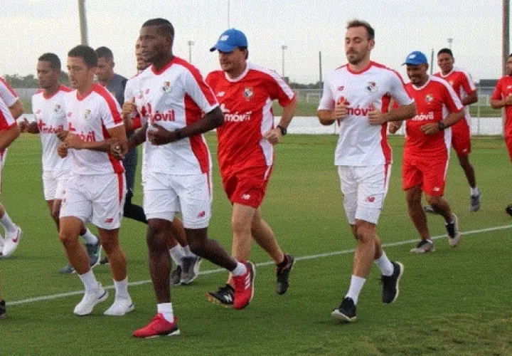 Selección panameña entrena en Florida. Foto:@Fepafut