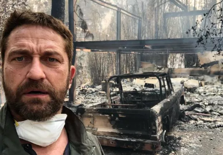 Así encontró el actor Gerard Butler su casa. /Foto: Instagram 