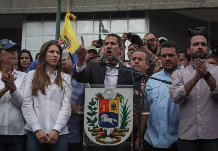Juan Guaidó regresó a Venezuela el pasado 3 de marzo, luego de una gira de varios días por varios países latinoamericanos. FOTO/EFE