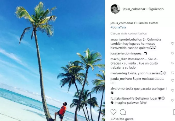 El productor de "La Casa de papel" en Guna Yala. 
