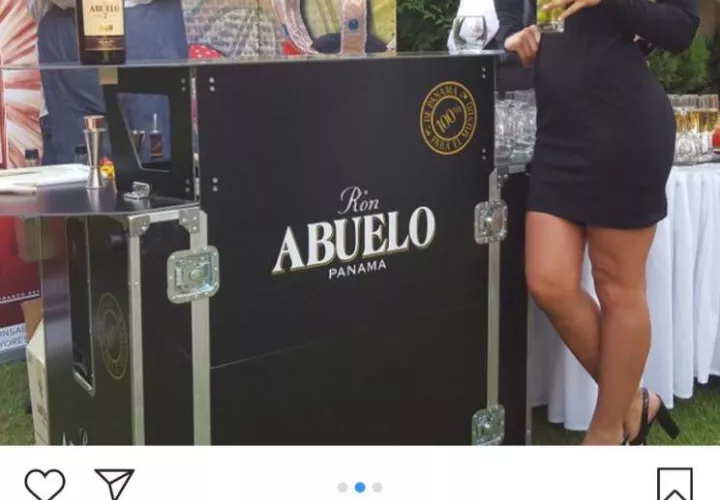 Candy Rubio, hija de Jorge Hernán Rubio, ha promocionado en Chile  el Ron Abuelo que exporta la familia de Juan Carlos Varela .
