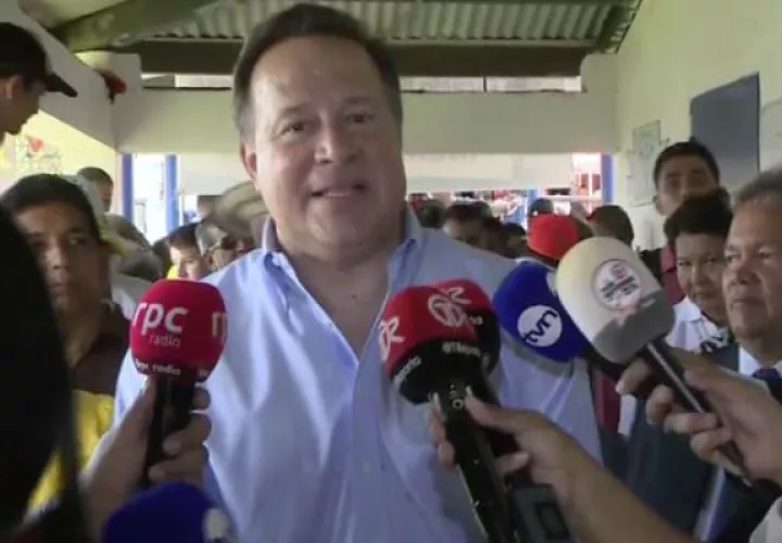 El presidente Juan Carlos Varela habla del Parlacen. Foto: Panamá América.