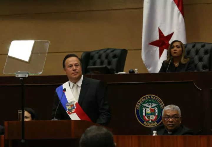 El presidente Juan Carlos Varela presentó hoy su informe a la nación