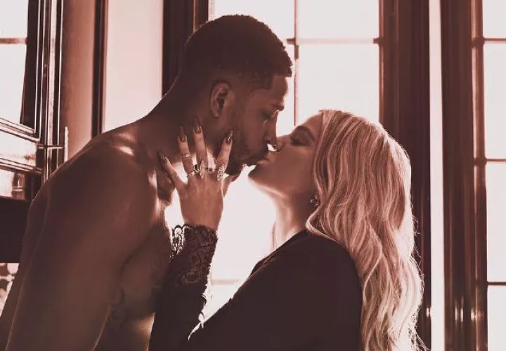 Khloé Kardasian y Tristan Thompson. 