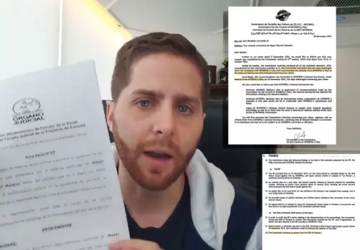 Interpol invitó a las autoridades locales a corroborar la información, pero "la comisión no recibió respuesta de Panamá". /Foto Twitter