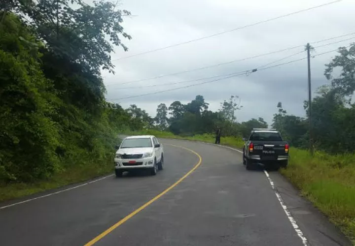 Carretera de Changuinola por donde deben pasar los pacientes en ambulancias.Foto: Leonardo Machuca