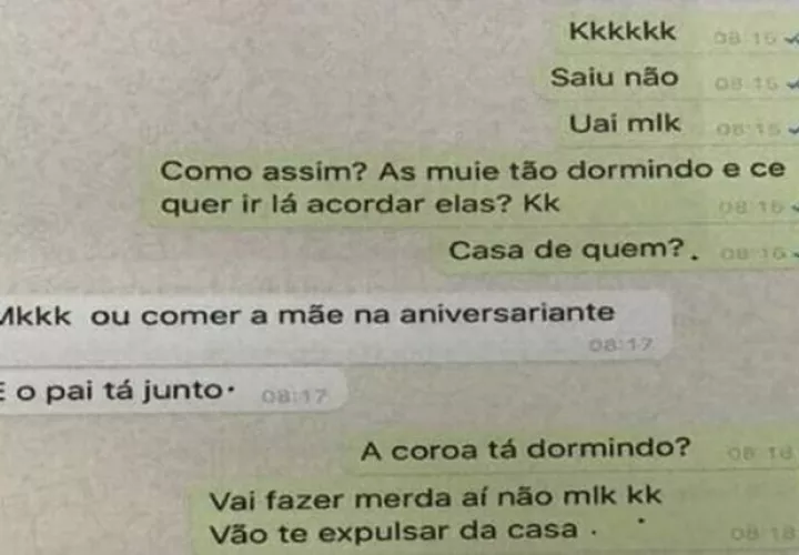 Conversación de Daniel Correa a través de  Whatsapp con su mejor amigo.
