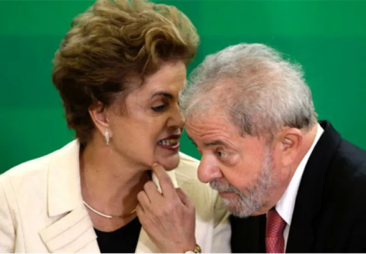 Presidenta brasileña, Dilma Rousseff, junto al  expresidente Luiz Inácio Lula da Silva. Foto: EFE 