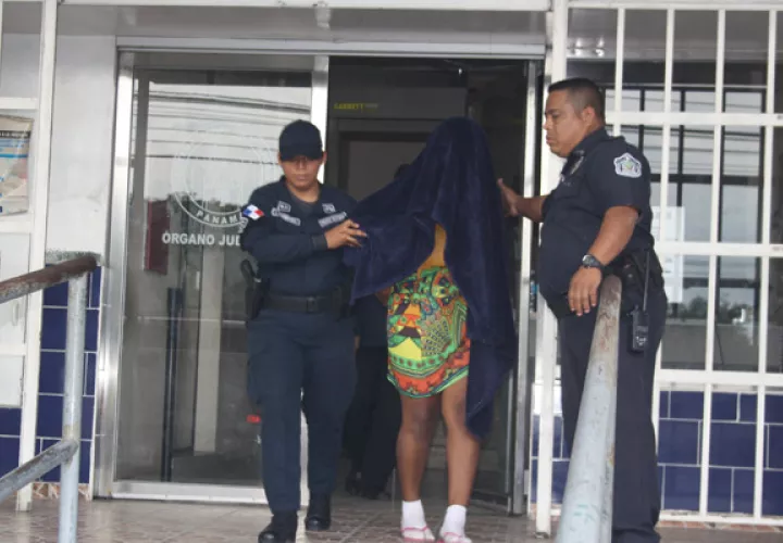 Wilda Dean de 25 años, una de la implicadas en el caso del secuestro de un infante en El Tecal. Foto/Eric Montenegro