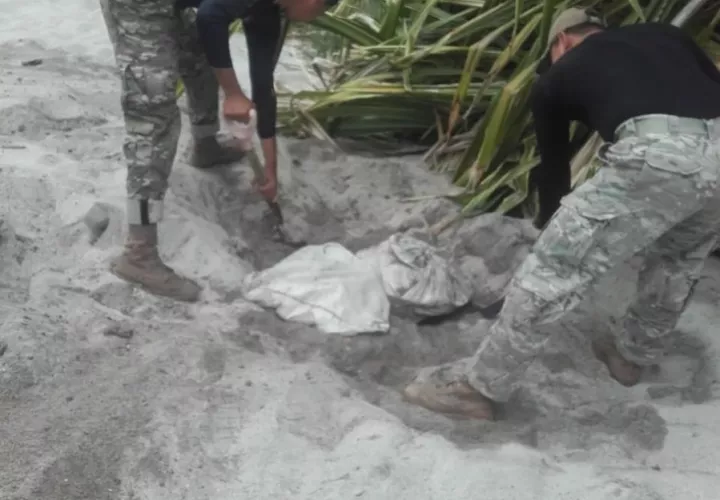 Nuevo caleto de droga en el sector oeste. Foto/Senan