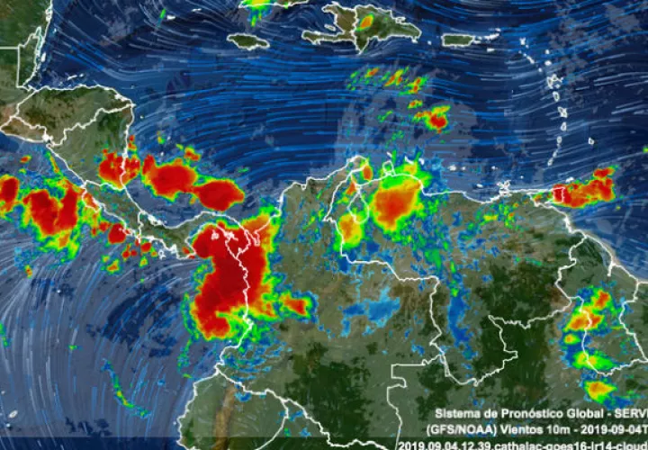 La onda tropical N° 37 afectará al país hasta el viernes 4 de septiembre hasta las 11:00 p.m. Foto: Panamá América.