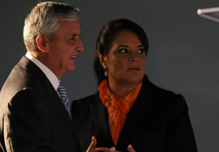 Otto Pérez Molina y Roxana Baldetti, están envueltos en un escándalo de corrupción. Foto/EFE