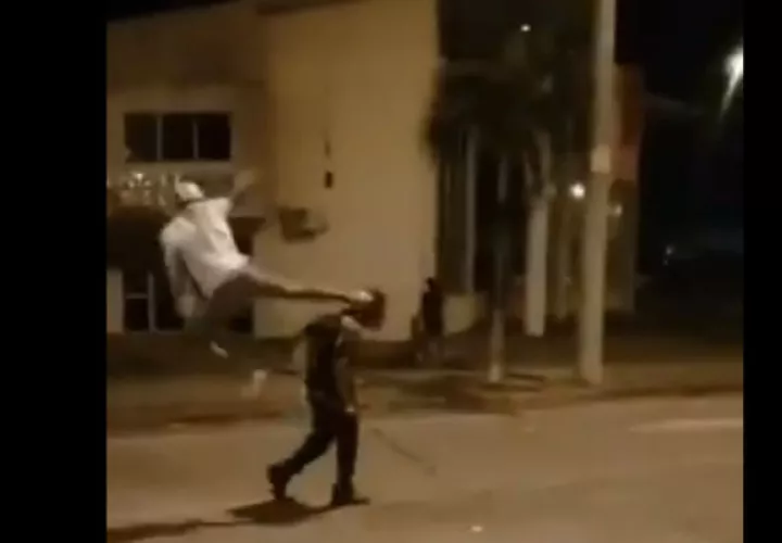 Un juez dejó en libertad al joven que pateó a un adulto mayor en Curundú