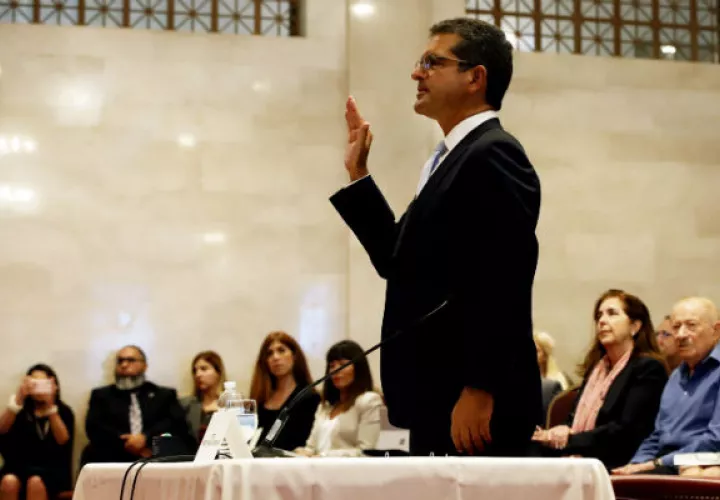 Pedro Pierluisi ante los miembros de la Cámara Baja. Foto: EFE.