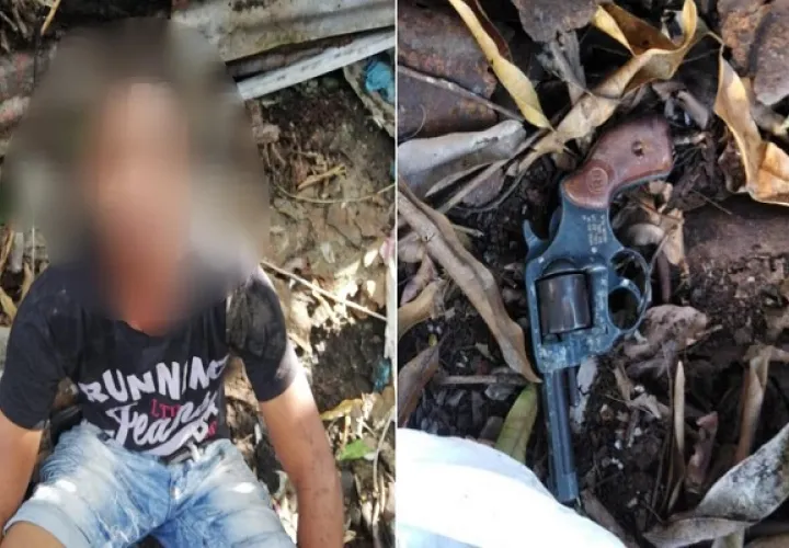 Capturan a supuesto asesino de seguridad durante robo de Banco General de Campo Limberg. Foto: Policía Nacional.