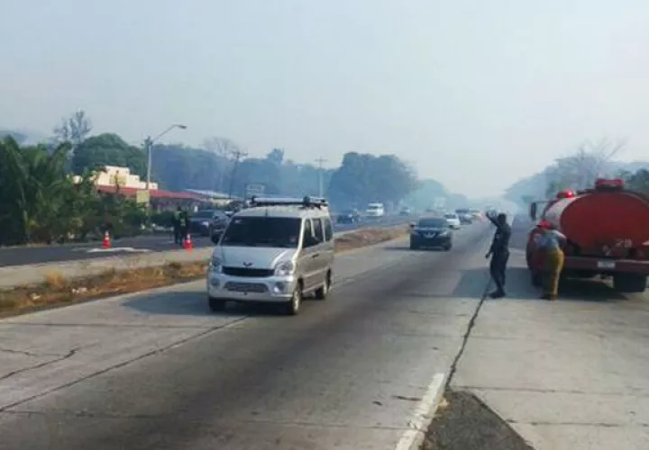 Incendio en Sajalices afectó operativo de retorno de Semana Santa. 