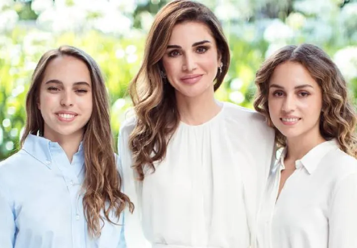 La princesa Salma, princesa Rania y la princesa Imán. 