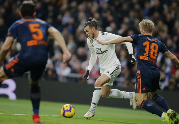Gareth Bale se retiró del partido lesionado. Foto AP