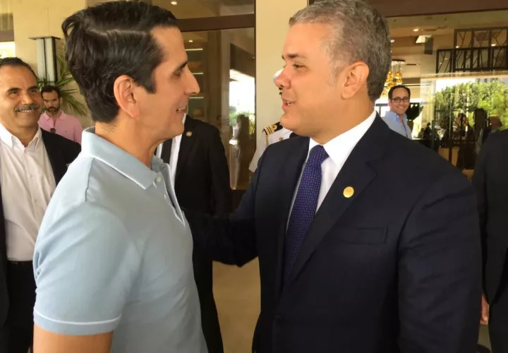 Rómulo Roux e Iván Duque. Foto/Cortesía