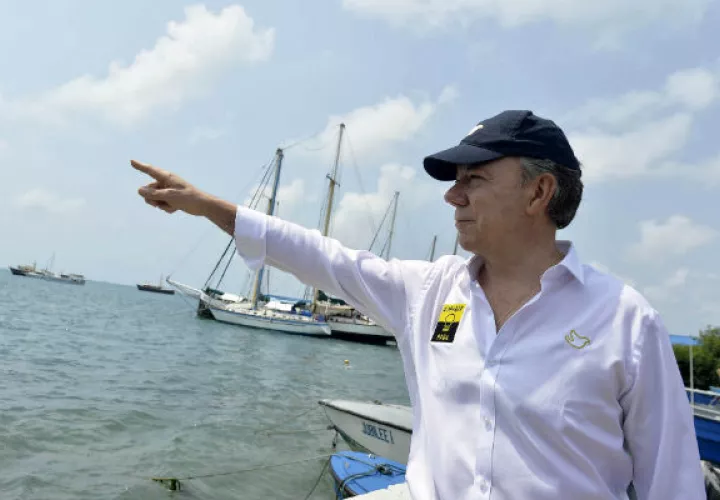 El presidente Juan Manuel Santos interesado en la paz. Foto/EFE