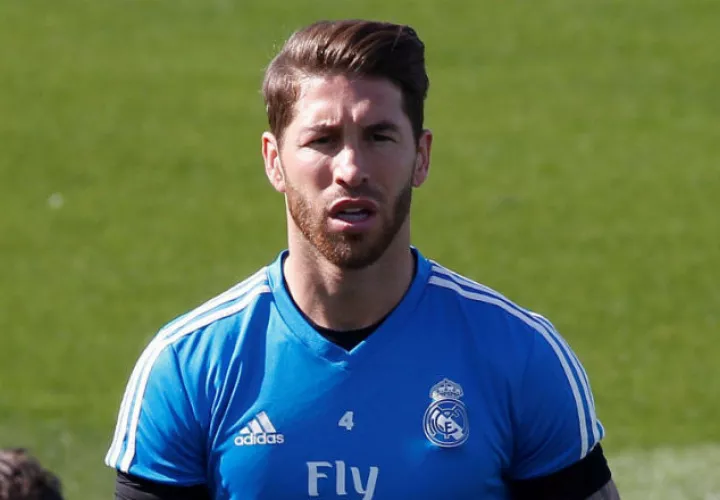 Sergio Ramos durante el entrenamiento del Real Madrid Foto EFE