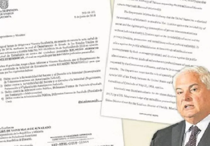 Ricardo Martinelli Berrocal no puede ser juzgado en Panamá por ningún otro delito, tal como lo estableció el Departamento de Estado de los Estados Unidos, al aceptar la extradición.