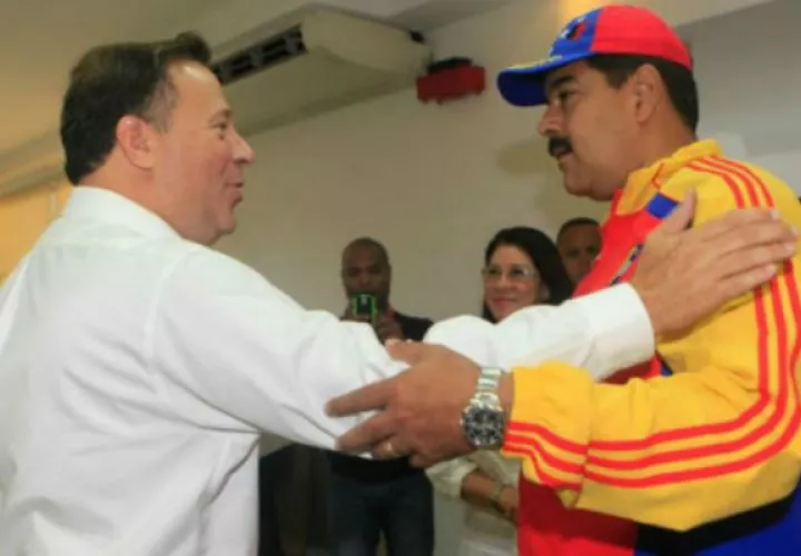 Juan Carlos Varela mantuvo en el pasado buenas relaciones con Nicolás Maduro.